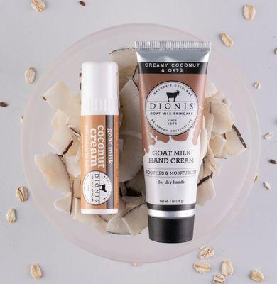 Coconut Cream Lip Balm and Hand Cream Set