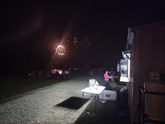 Fireworks at Kerr lake