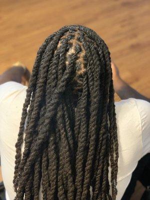 Dreads wash retwist style