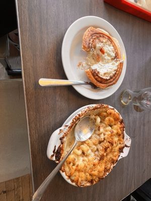 Pot pie and mac n cheese