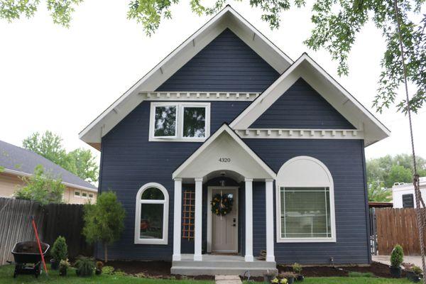 Second story addition, we took the roof off and doubled their square footage, maintaining its original charm and neighborhood cohesion