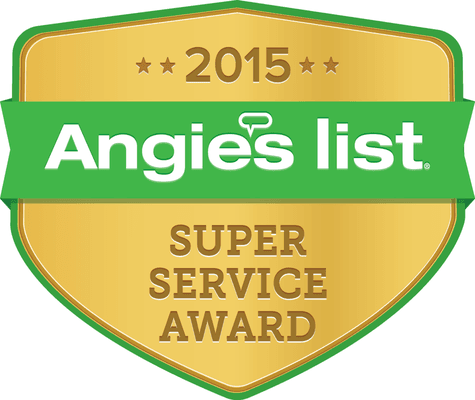 7 Years in a Row!!!  Angie's List Super Service Award 2015