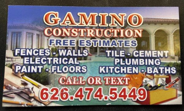 Gamino Construction