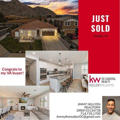 Sold in Menifee, CA