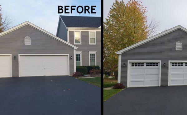 Before and After Recessed Panel Door