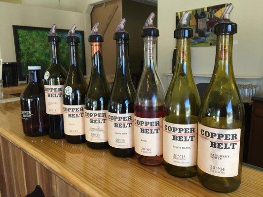 Copper Belt Wine Lineup 2016