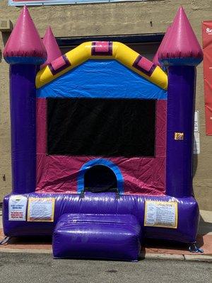 10 x 10 princess bouncer available for small spaces.