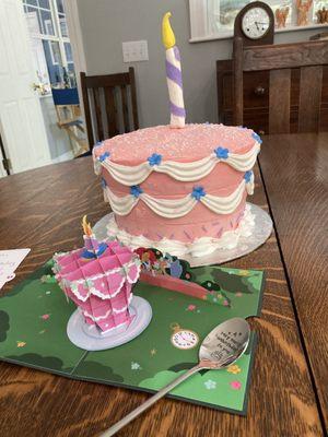 The Unbirthday cake was a work of art.