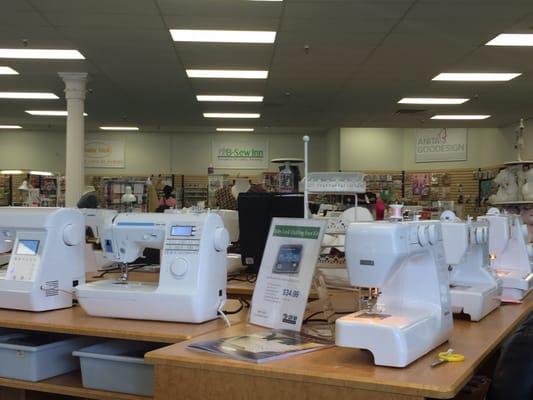 Lots of sewing machines