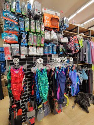 Small swimgear section