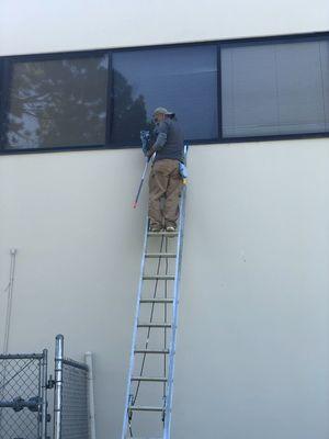 Exterior window washing