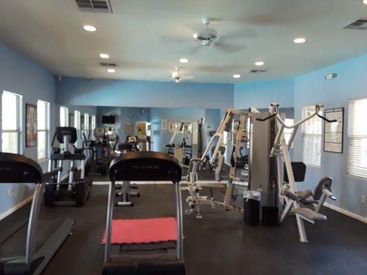 Repainted work out room