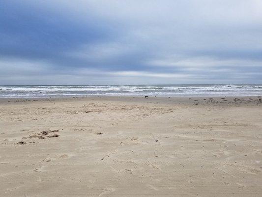 Lots of beach to ourselves