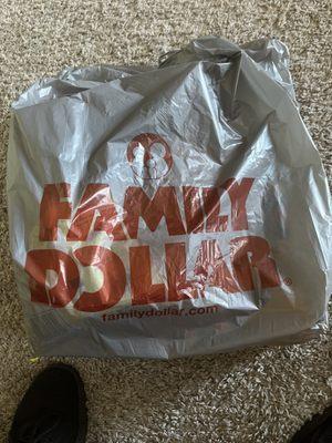 Plastic bag with the logo