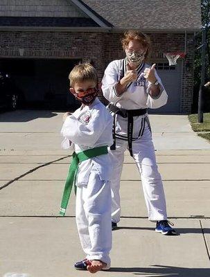 Summer Taekwondo Home Visits were a big hit!