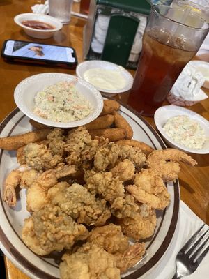 Butterfly Shrimp and Fried Oysters