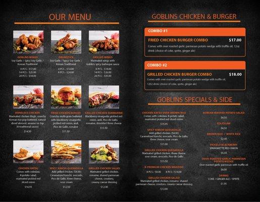 our menu