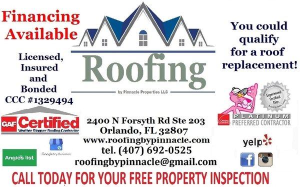 Roofing by Pinnacle Properties