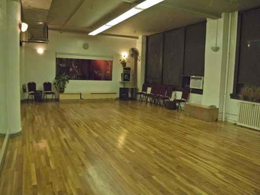 Studio A. Available for rental. Can Soundproof door. Can be opened up to Studio B.