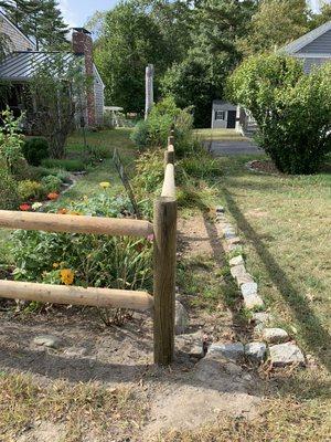 Here's is a rail fence we completed.