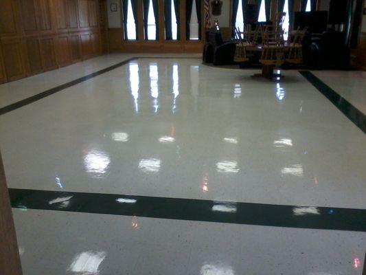 All floors cleaned and refinished