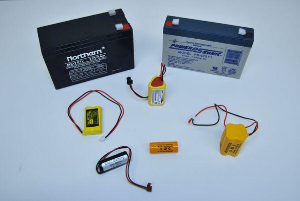 ASSORTED BATTERIES FOR EXIT AND EMERGENCY LIGHTING