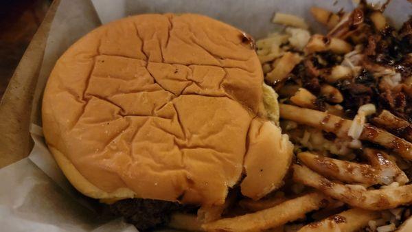 Bagger burger with bangin fries