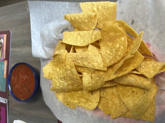 Fresh chips and delicious house made salsa