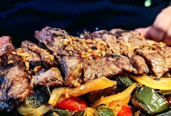 Steak fajitas