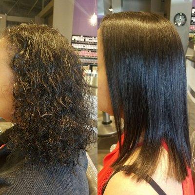 Thermal Reconditioning. Permanent Hair Straightning.