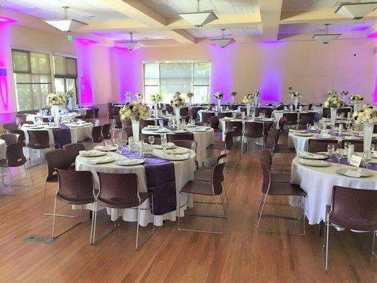 Wedding Reception with dining seating for 100