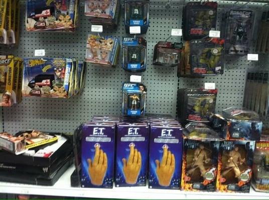 ET fingers in the UFC and WWE aisle. Makes a lot of sense. Those stock guys.....