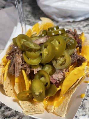 Brisket nachos