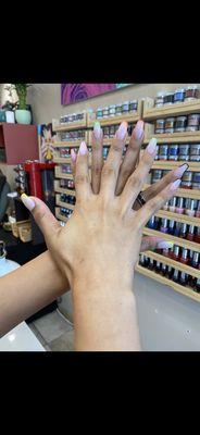 At Marina Nails Spa more than 90% of our clients love "SNS dipping powder".