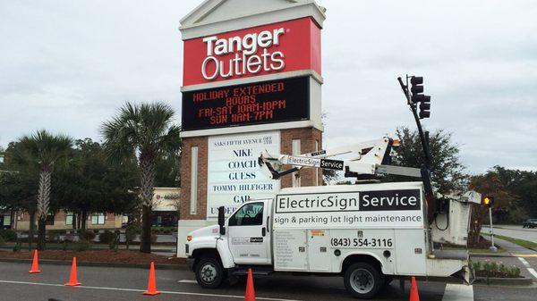 LED sign installation / service