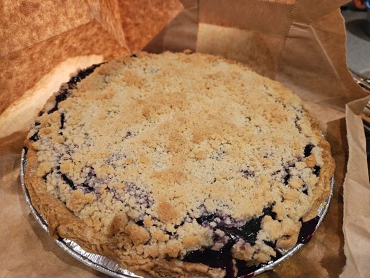 Extra Special Blueberry Pie with Buttery Cornmeal Crumble