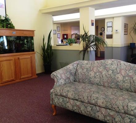 A sitting area at Westwind House.