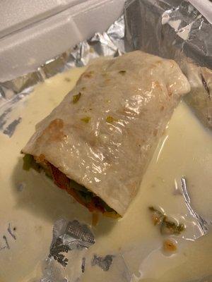 Fajita Burrito with chicken