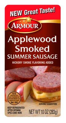 Applewood Smoked Summer Sausage Label Photo for Armour