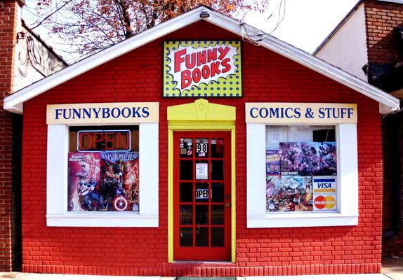 THE ICONIC RED BRICK COMIC BOOK SHOP