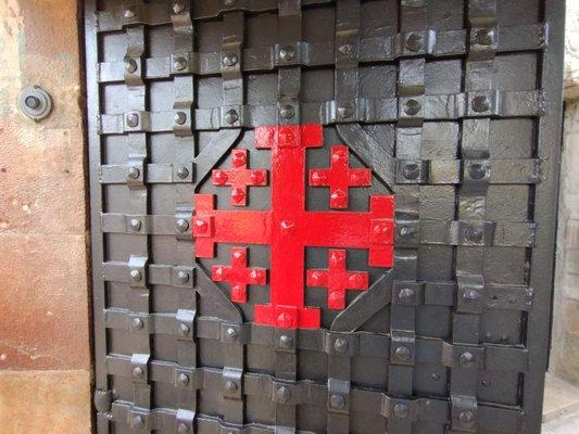 The Jerusalem Cross at Gethsemane.