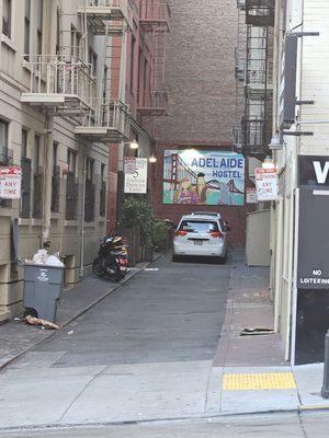 Alley leading to hostel