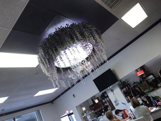 Cool chandelier decor.