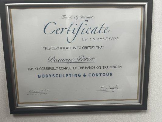 Body Sculpting Certification