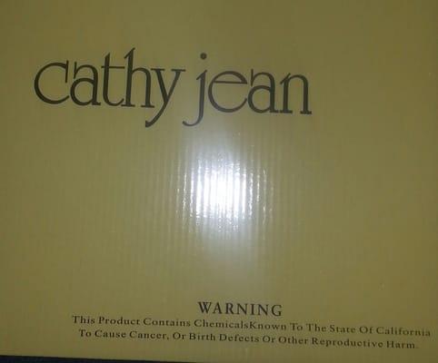 Disclaimer on Cathy Jean boots.