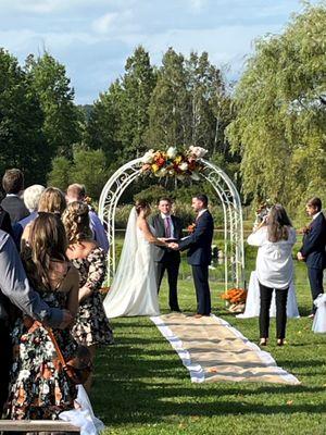 Wedding Arbor Floral Designs Gables and Garden and  Florist at Mandy's Spring