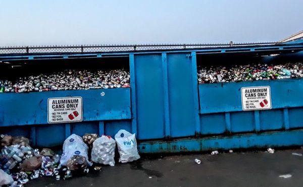 Now, that's a LOT of aluminum cans! Good going folks!