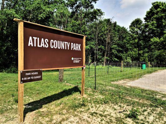 Atlas County Park entrance