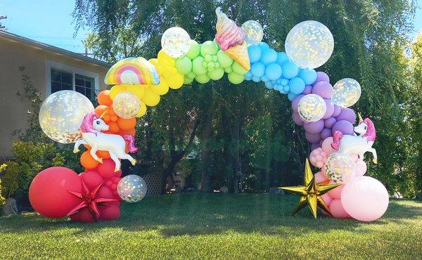 Incredible Balloon Decor including Balloon Arches. Please visit BalloonGuyLA.com