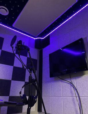 Inside our Planet Room recording booth.